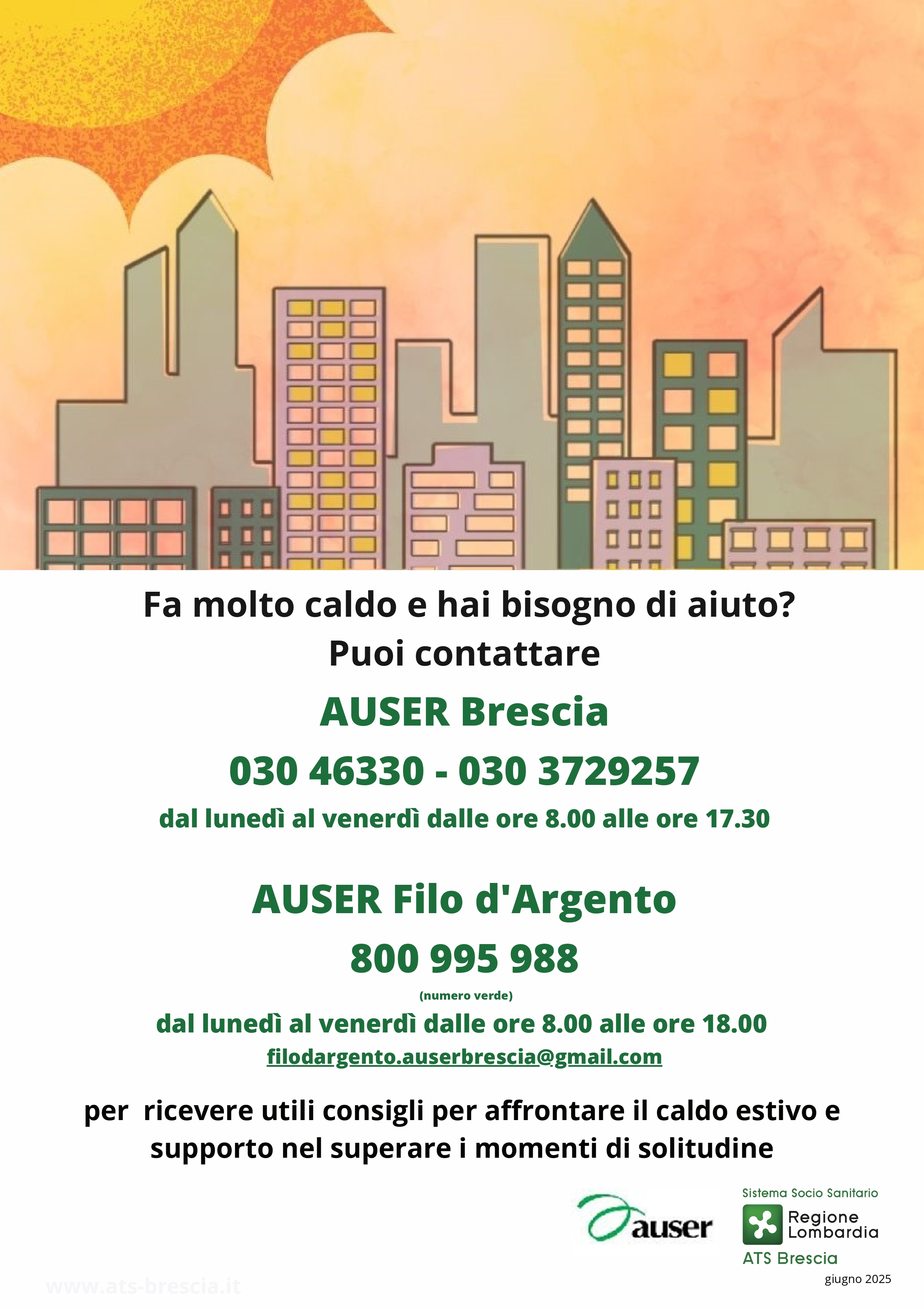 Piano Caldo 2025 – Ambito n.2 Brescia Ovest 
