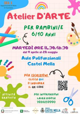 ORA X - ATELIER D'ARTE organizza attività gratuite inclusive per bambini dai 6 ai 10 anni